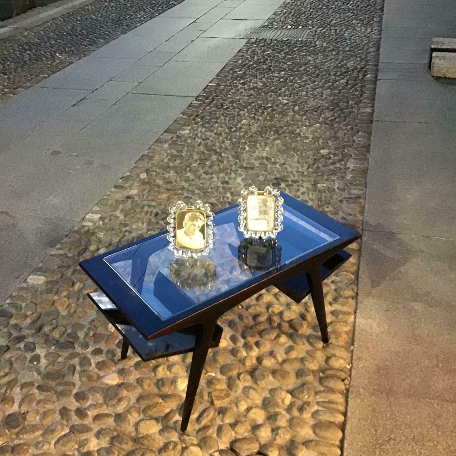 Gio Ponti Coffee Table Wood Glass 1950 Italy photo buy
