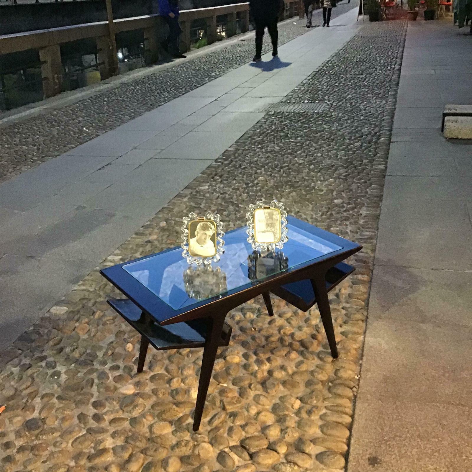 photo furniture Gio Ponti Coffee Table Wood Glass 1950 Italy