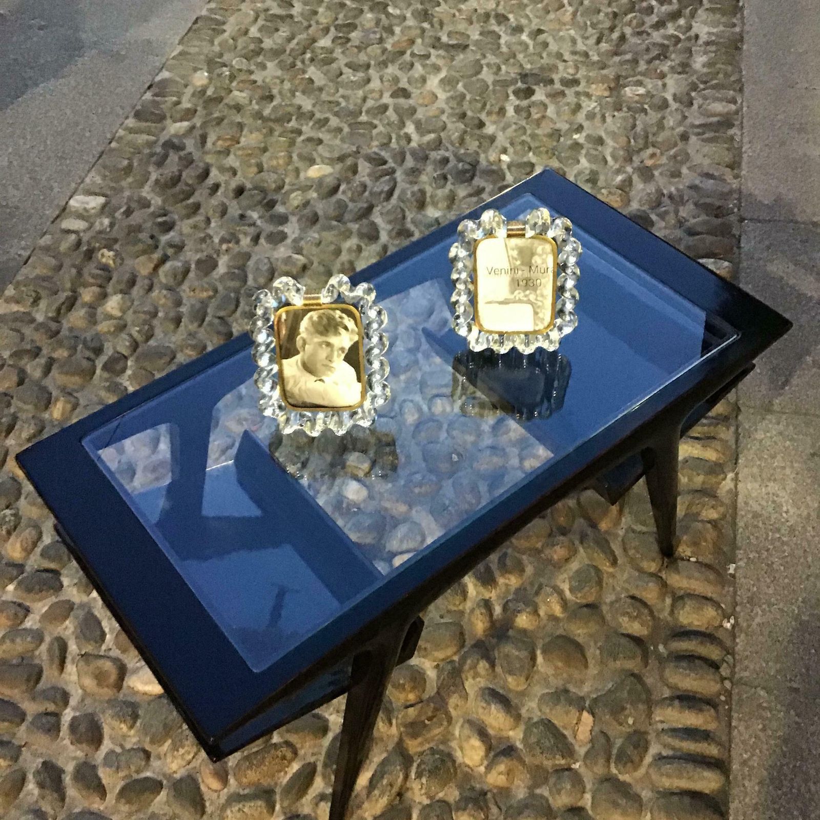 photo buy Gio Ponti Coffee Table Wood Glass 1950 Italy