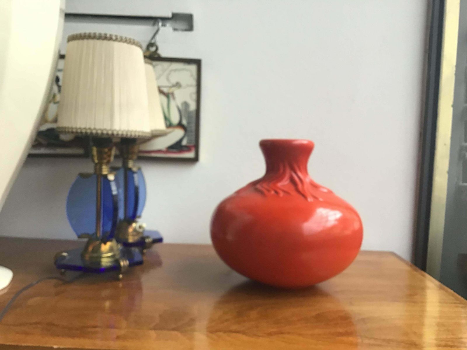 photo for sale Richard Ginori Giovanni Gariboldi Red Ceramic, 1950, Italy