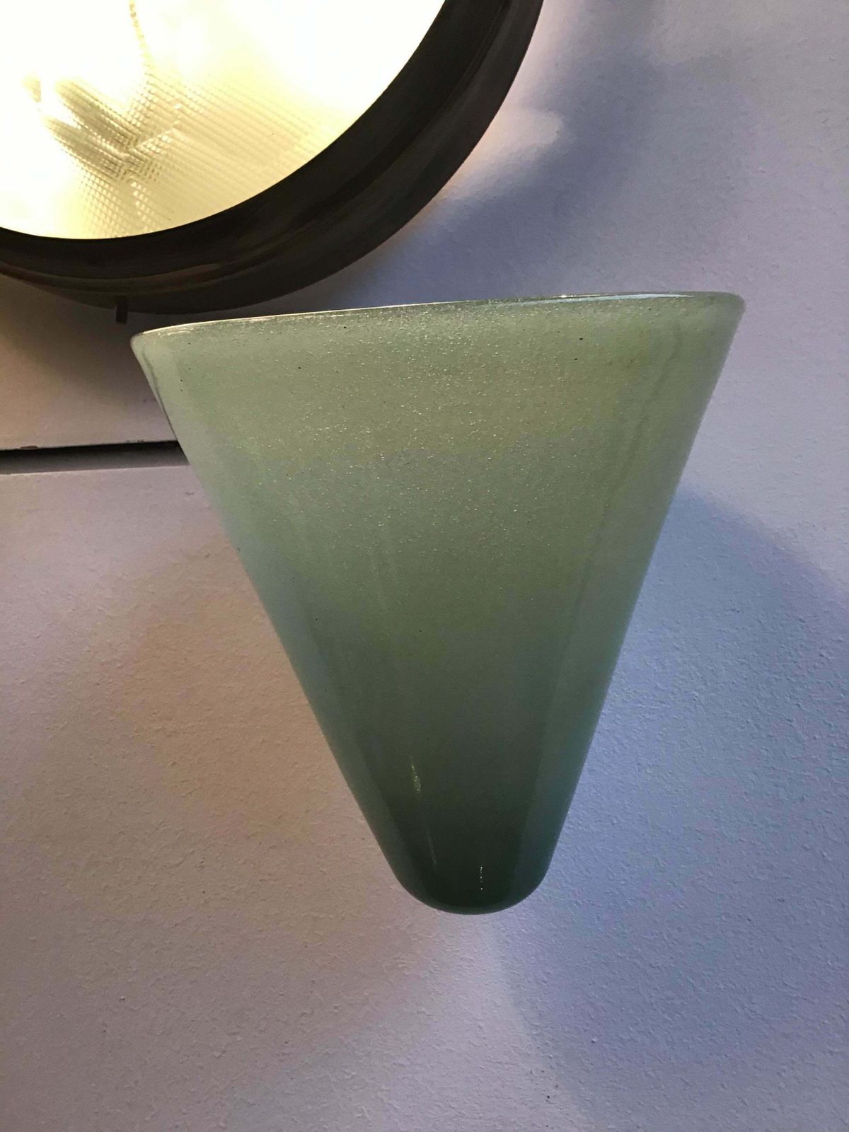 Venini Carlo Scarpa Sconce Murano Glass Copper Plated Brass, 1930, Italy photo for sale