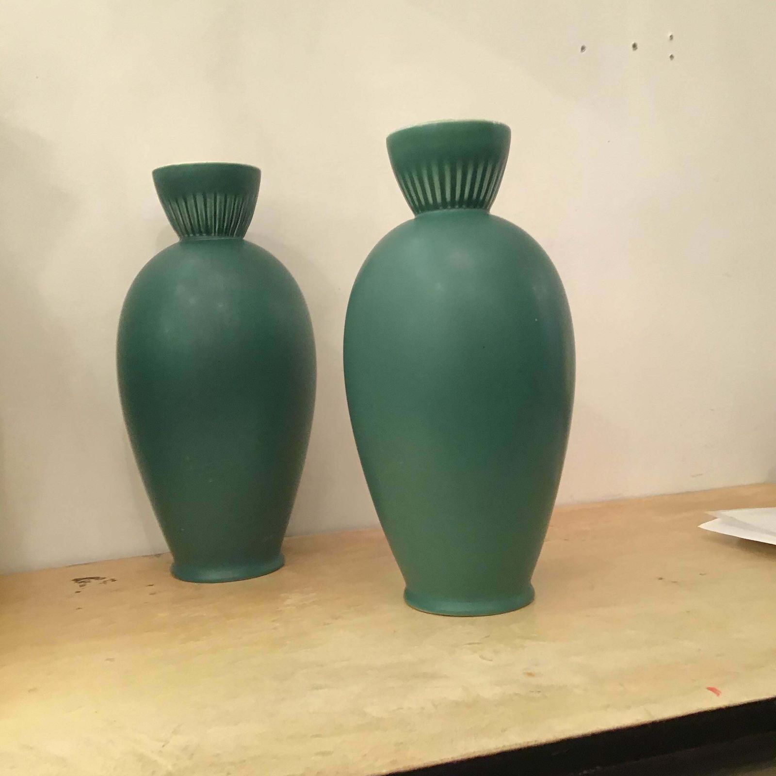 Richard Ginori “”Giovanni Gariboldi “ Vases Ceramic 1950 Italy photo Home Decor
