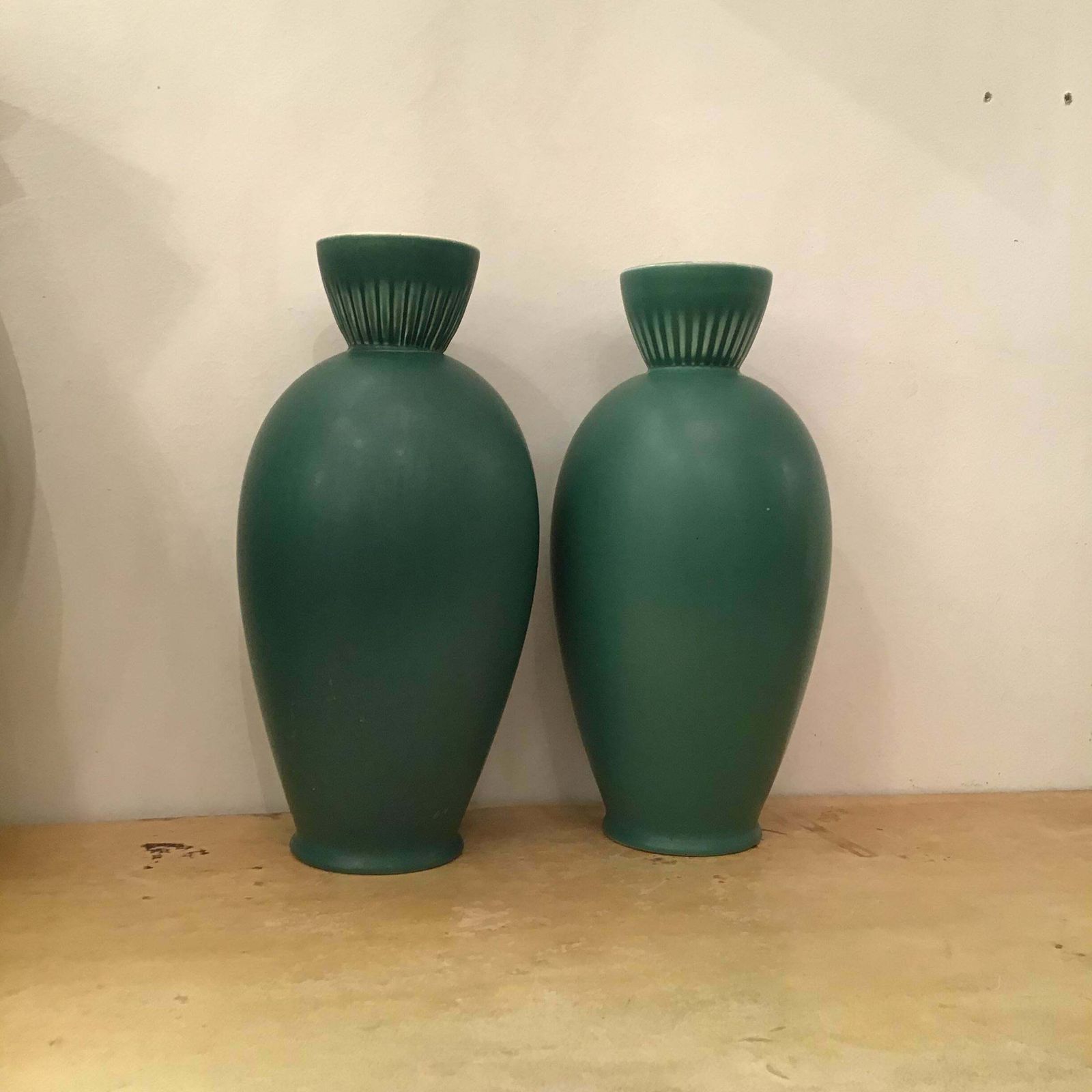 Richard Ginori “”Giovanni Gariboldi “ Vases Ceramic 1950 Italy photo 4068.0