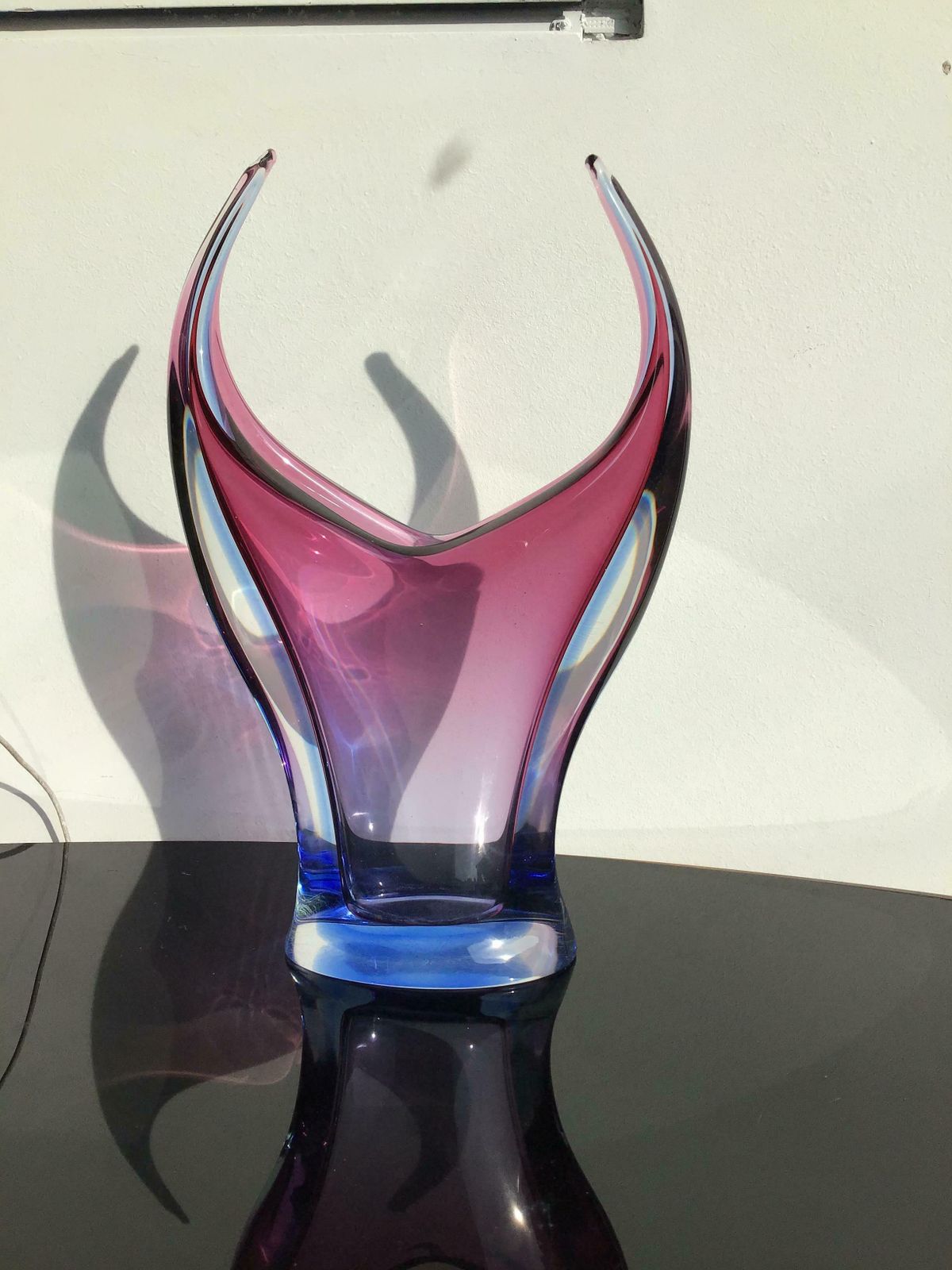 Seguso Flavio Poli Vase Murano Glass, 1950, Italy photo for sale
