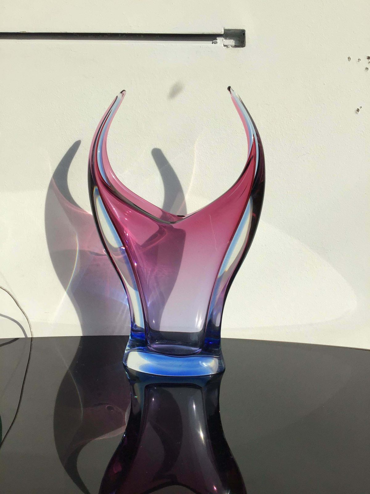 Seguso Flavio Poli Vase Murano Glass, 1950, Italy photo Home Decor