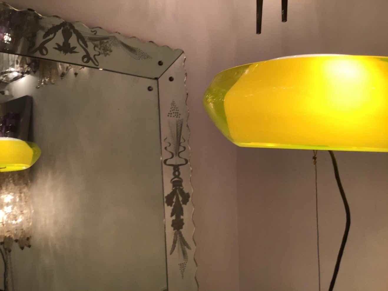 photo for sale Lumi Chandelier Murano Metal Crome, 1960, Italy