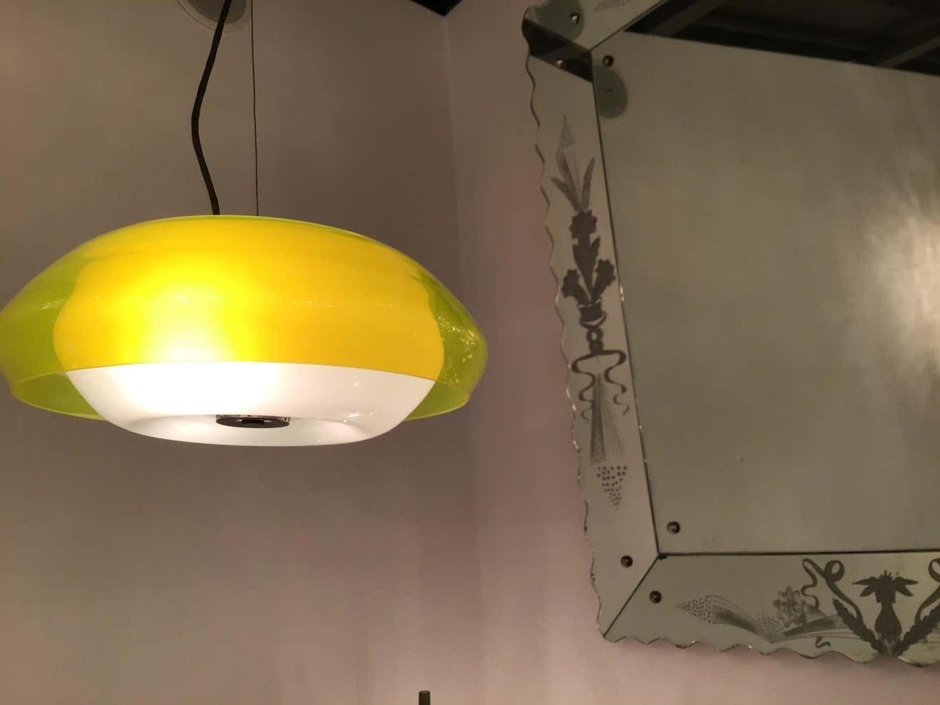 Lighting Lumi Chandelier Murano Metal Crome, 1960, Italy photo