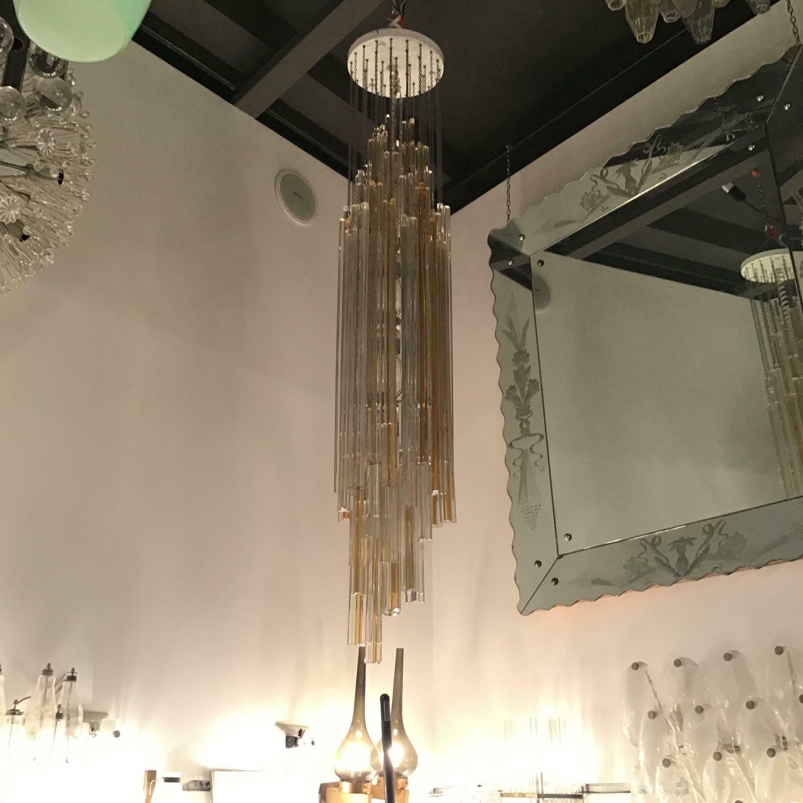 photo furniture Venini “Triloba” Murano Glass Brass Model 963, 1965, Italy