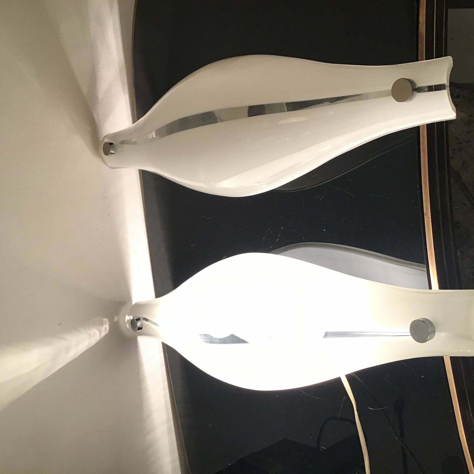 Vistosi Sconces Murano Glass Metal Crome 1960 Italy photo 4068.0