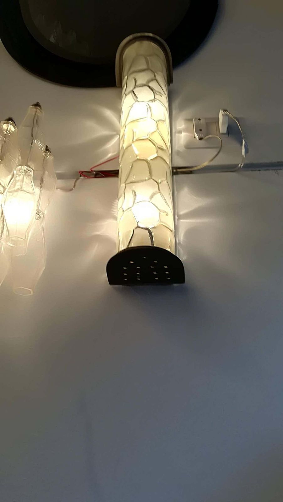 Pair Of Brass And Cristal Fontana Arte Italian Sconses,1950 photo 5425.0