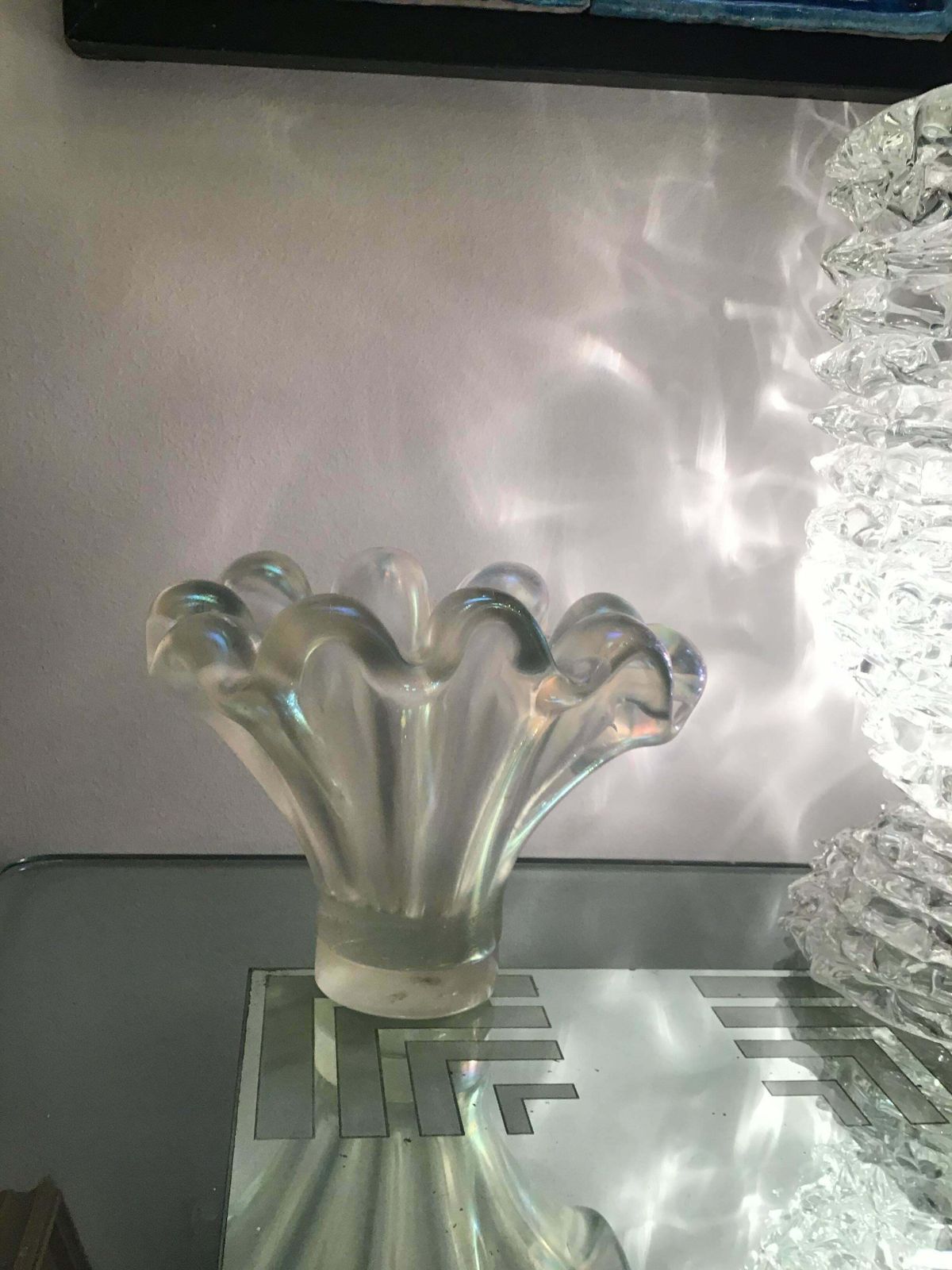Barovier E Toso Vase /Centrepiece Murano Iridescente Glass, 1940, Italy photo buy