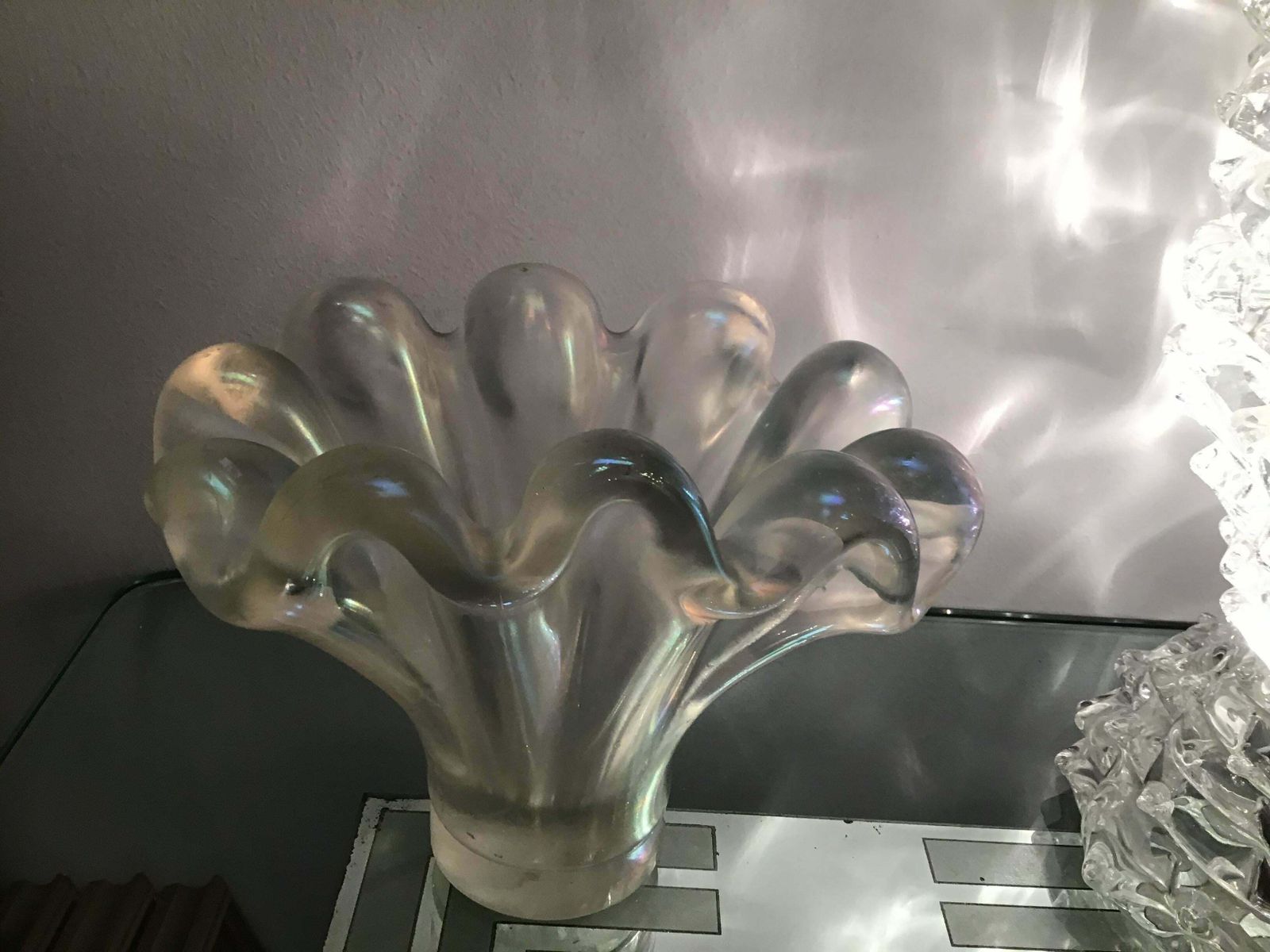 photo buy Barovier E Toso Vase /Centrepiece Murano Iridescente Glass, 1940, Italy