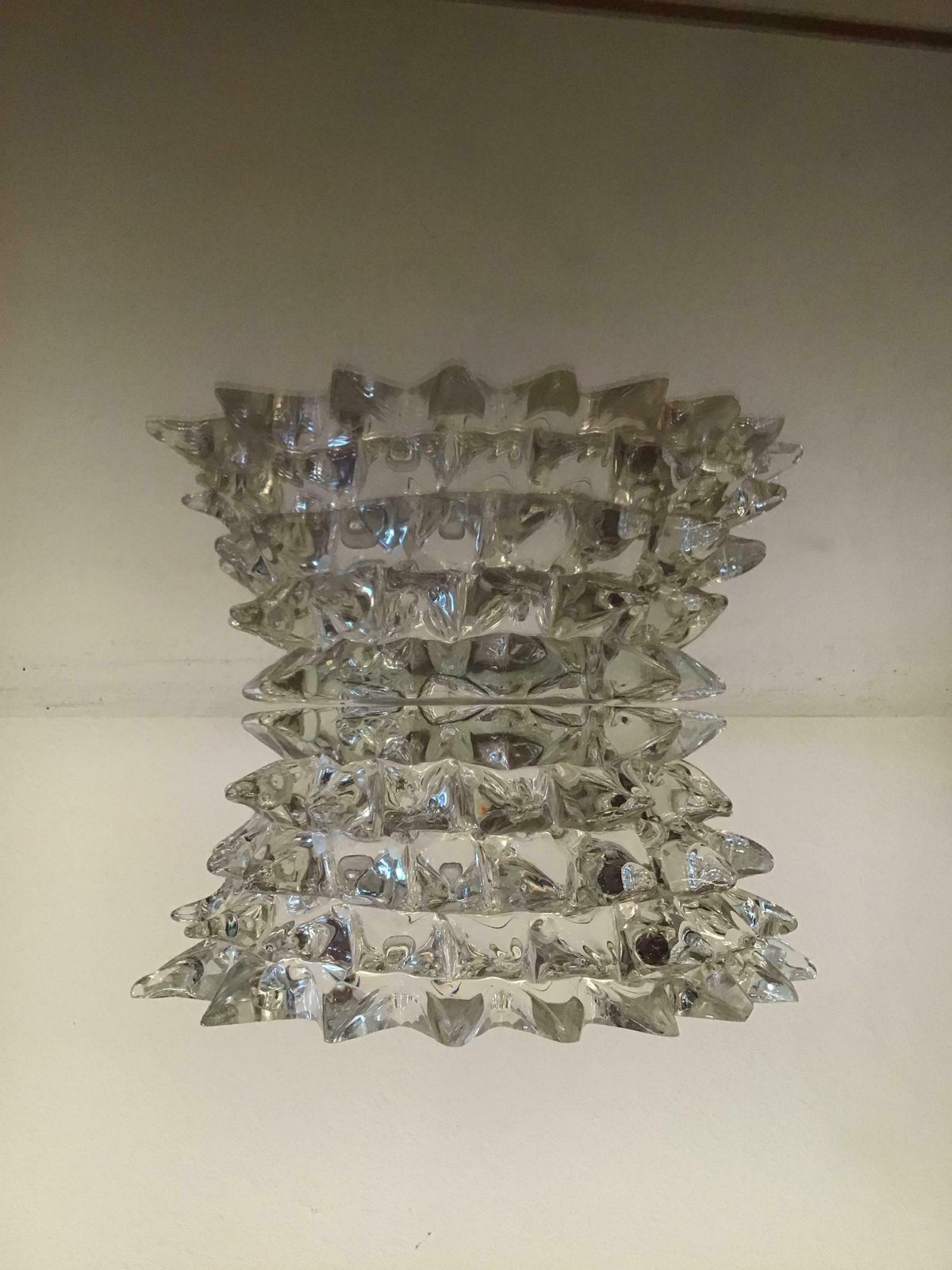 photo vintage Barovier E Toso Murano Glass Rostrato Centrepiece 1940 Italy