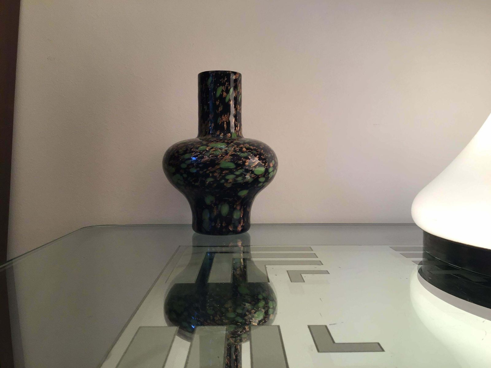 Fratelli Toso Vase Murano Glass Avventurine 1955 Italy photo Home Decor