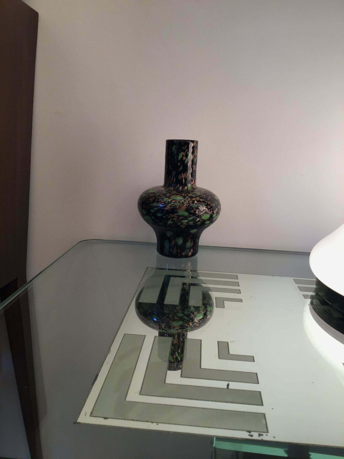 2260.0 Fratelli Toso Vase Murano Glass Avventurine 1955 Italy photo