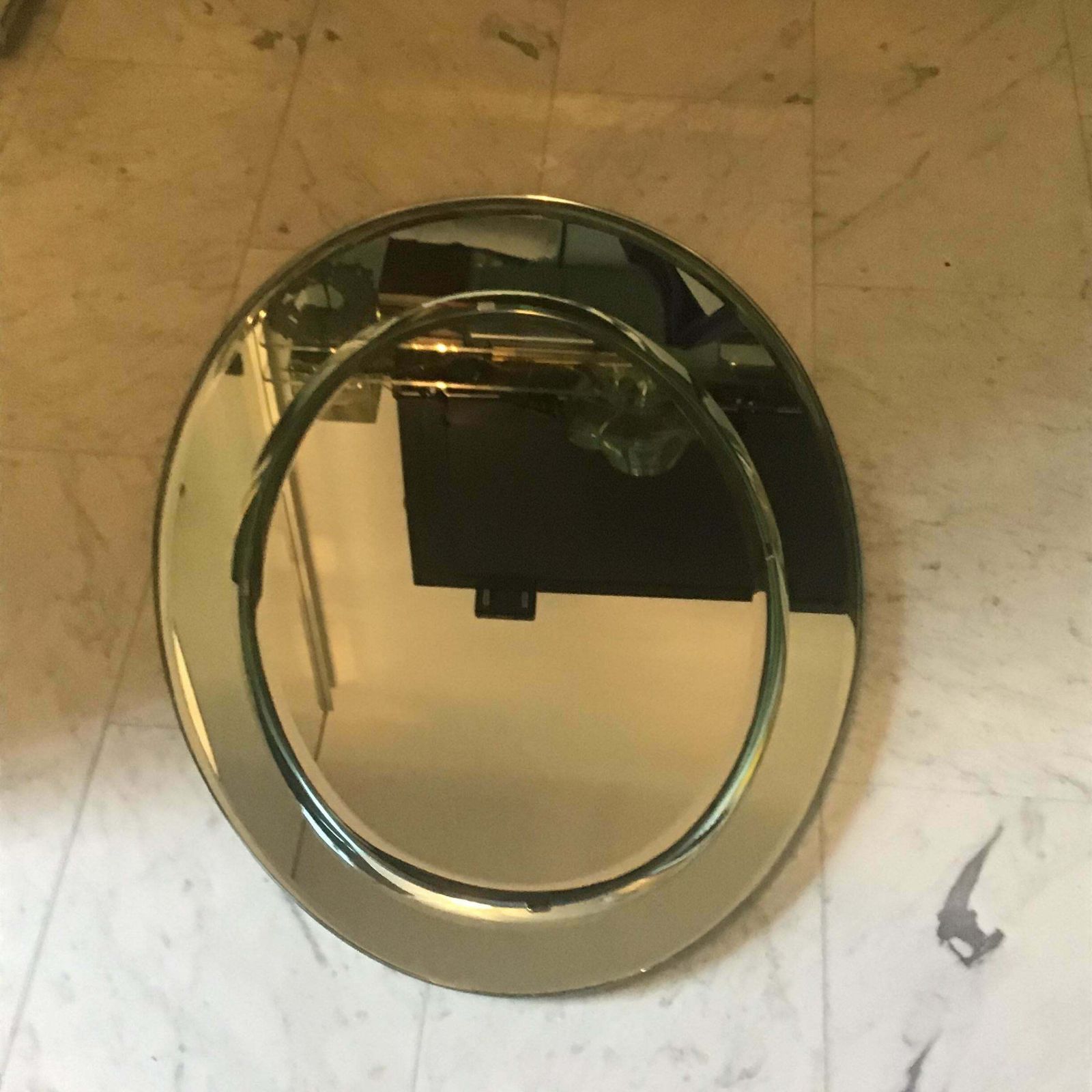Cristal Arte Mirror Metal Crome Wood Mirrored Glass 1970 Italy photo buy