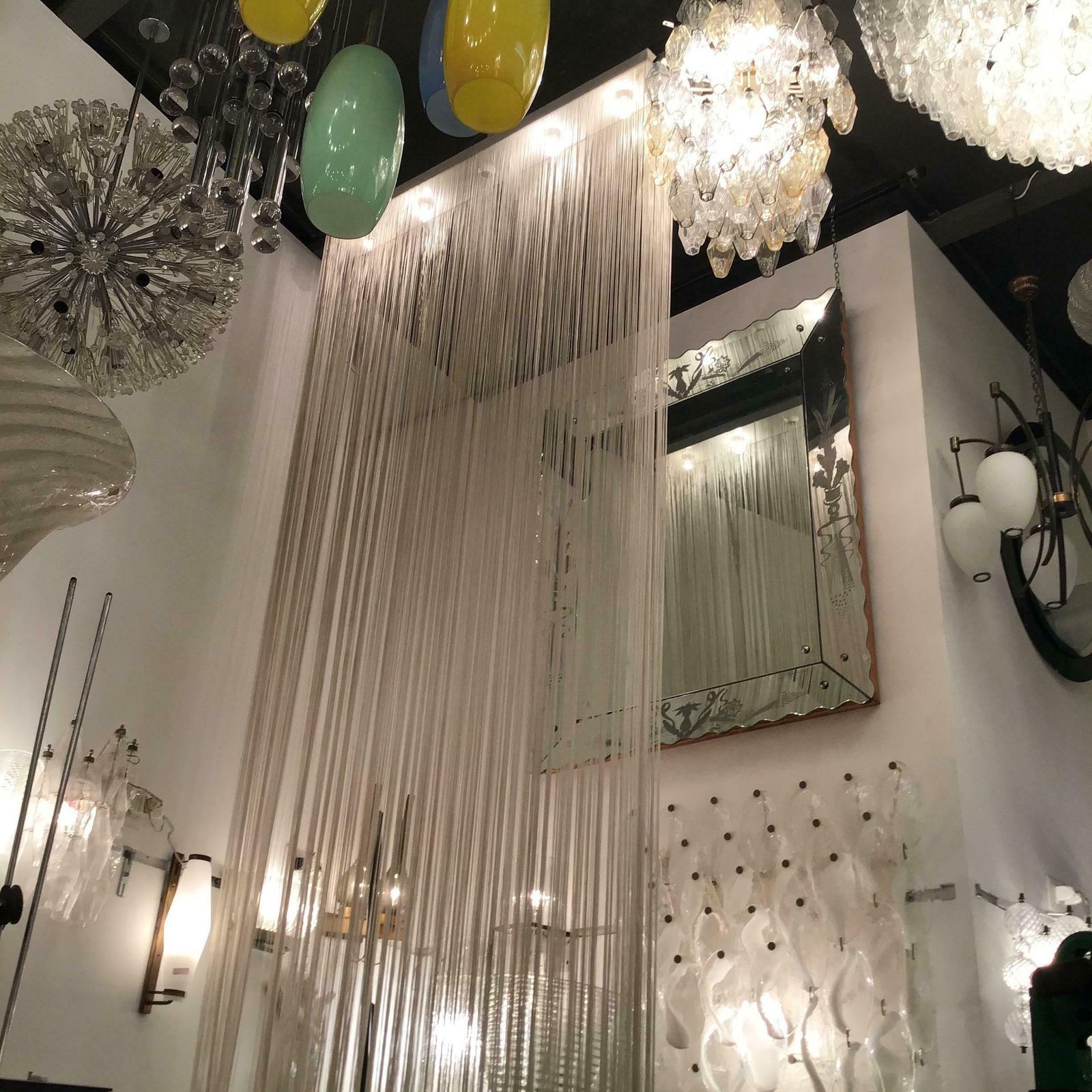 Mariyo Yagi For Syrrah #Garbo # Chandelier 1976 Nylon Metal Italy photo Lighting