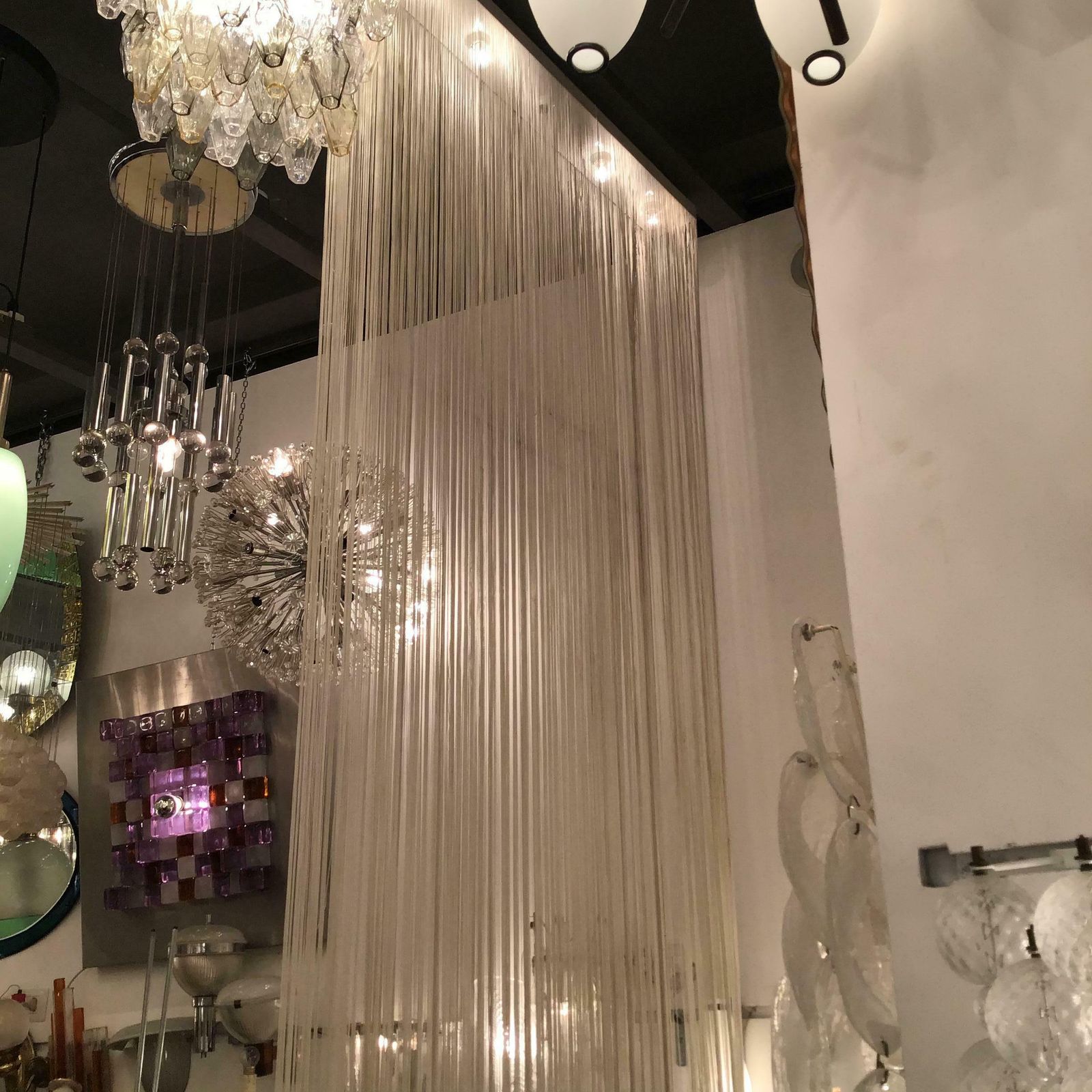 Mariyo Yagi For Syrrah #Garbo # Chandelier 1976 Nylon Metal Italy photo vinterior