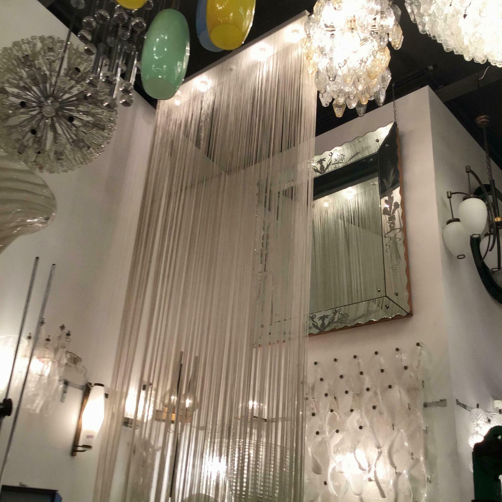 photo vinterior Mariyo Yagi For Syrrah #Garbo # Chandelier 1976 Nylon Metal Italy