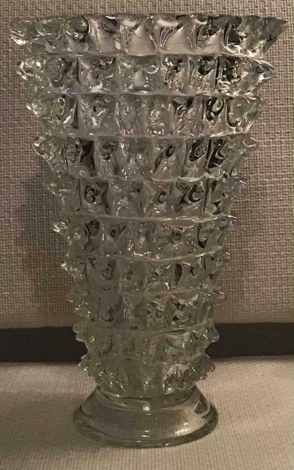 photo buy Barovier And Toso "Rostrato" Vase Murano Glass, 1940, Italy