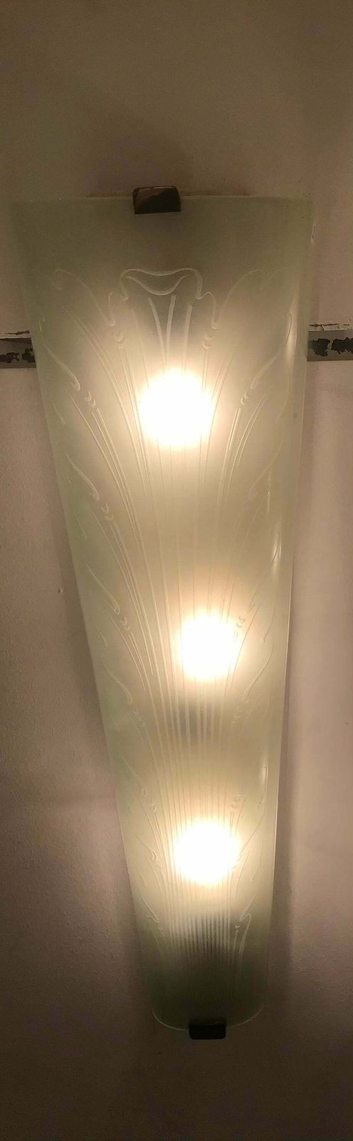 Fontana Arte Sconce Brass Wood Glass, 1930, Italy photo buy