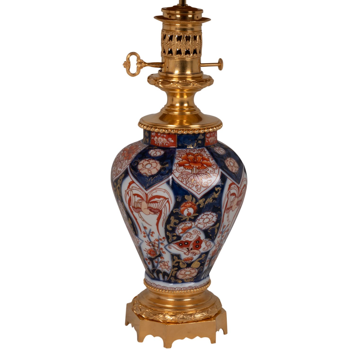 Pair Of Lamps In Imari Porcelain And Bronze, Circa 1880 photo Lighting