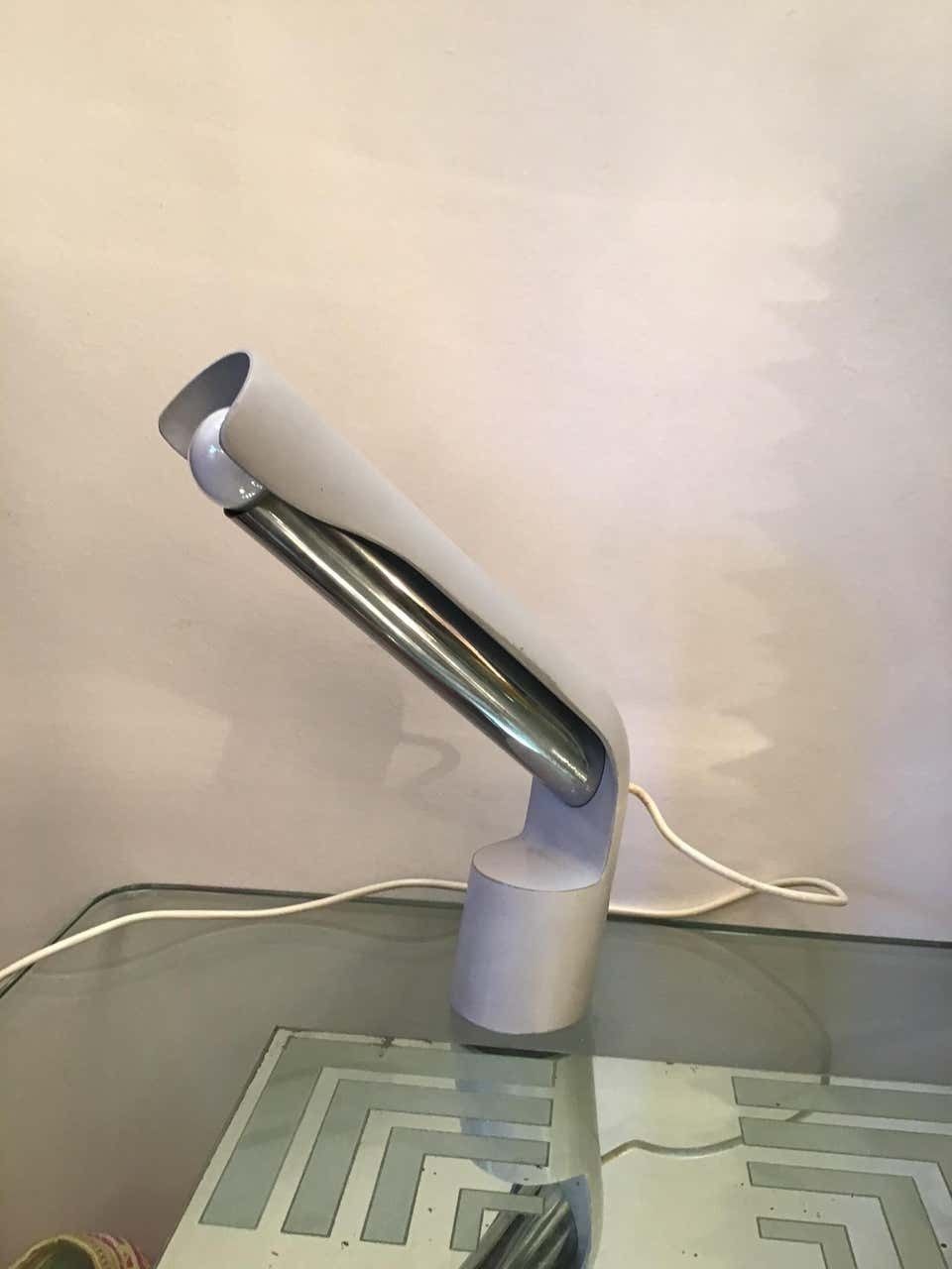 Fontana Arte “Pugno” “Richard Carruthers” Metal Crome 1970 Italy photo for sale