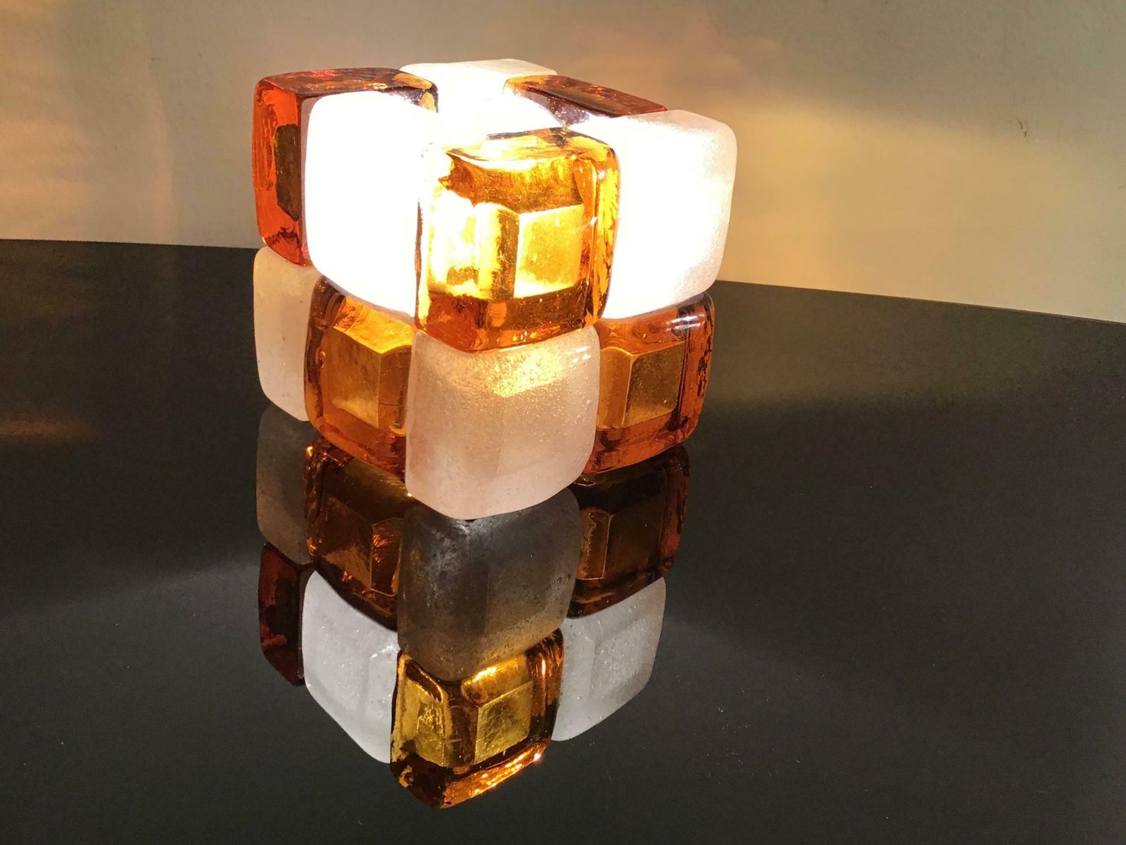 Albano Poli Poliarte Table Lamp Murano Glass 1960 Italy photo 1085.0