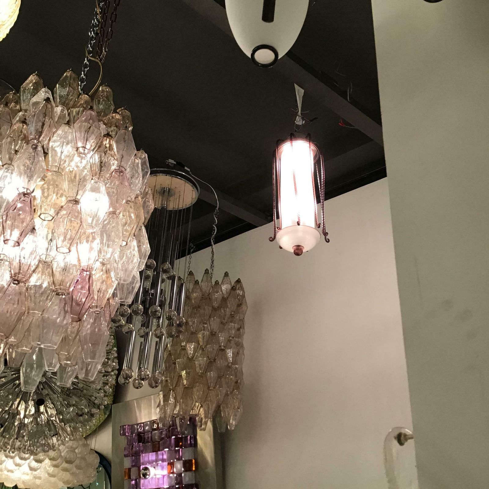 photo furniture Toso Chandelier Murano Glass Iron, 1930, Italy