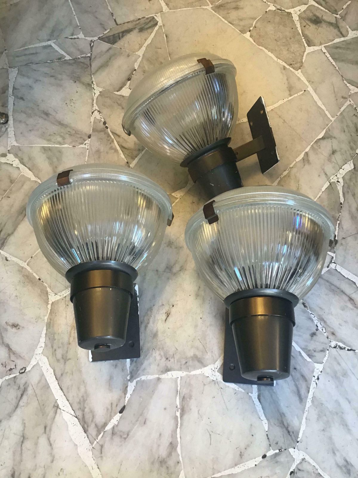Ignazio Gardella Azucena Sconces Brass Glass Burnished Brass 1960 Italy photo furniture