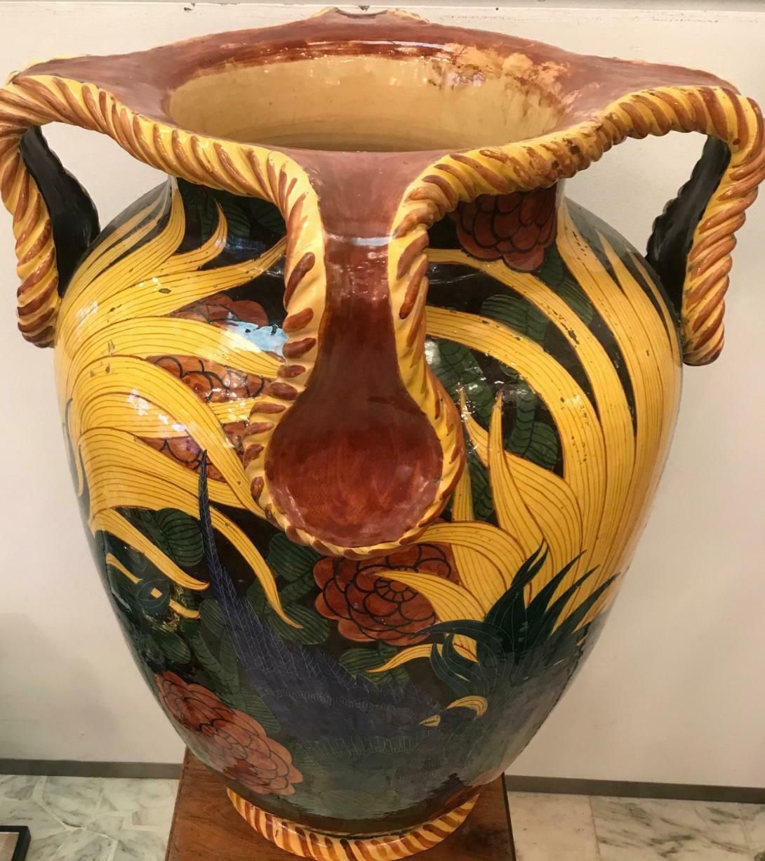 Albisola “La Fenice” Vase Sculpture Ceramic, 1930, Italy photo 7233.0