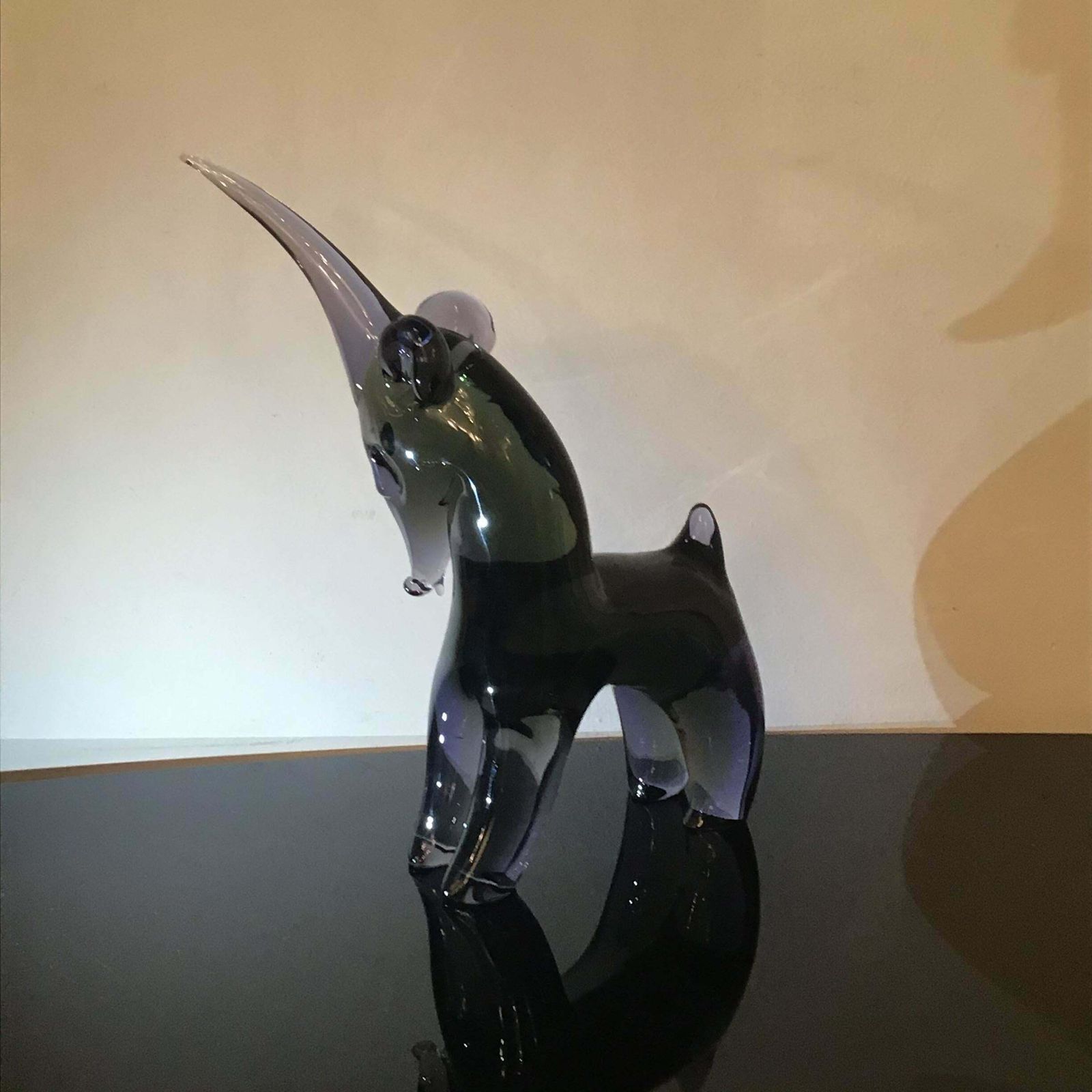 Seguso “Unicorno “Glass 1955 Italy photo Art