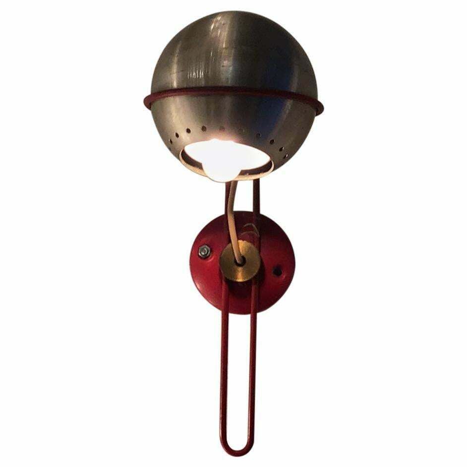 Gino Sarfatti “Stile” Sconces Metal Chrome Metal Lacquered, 1950, Italy