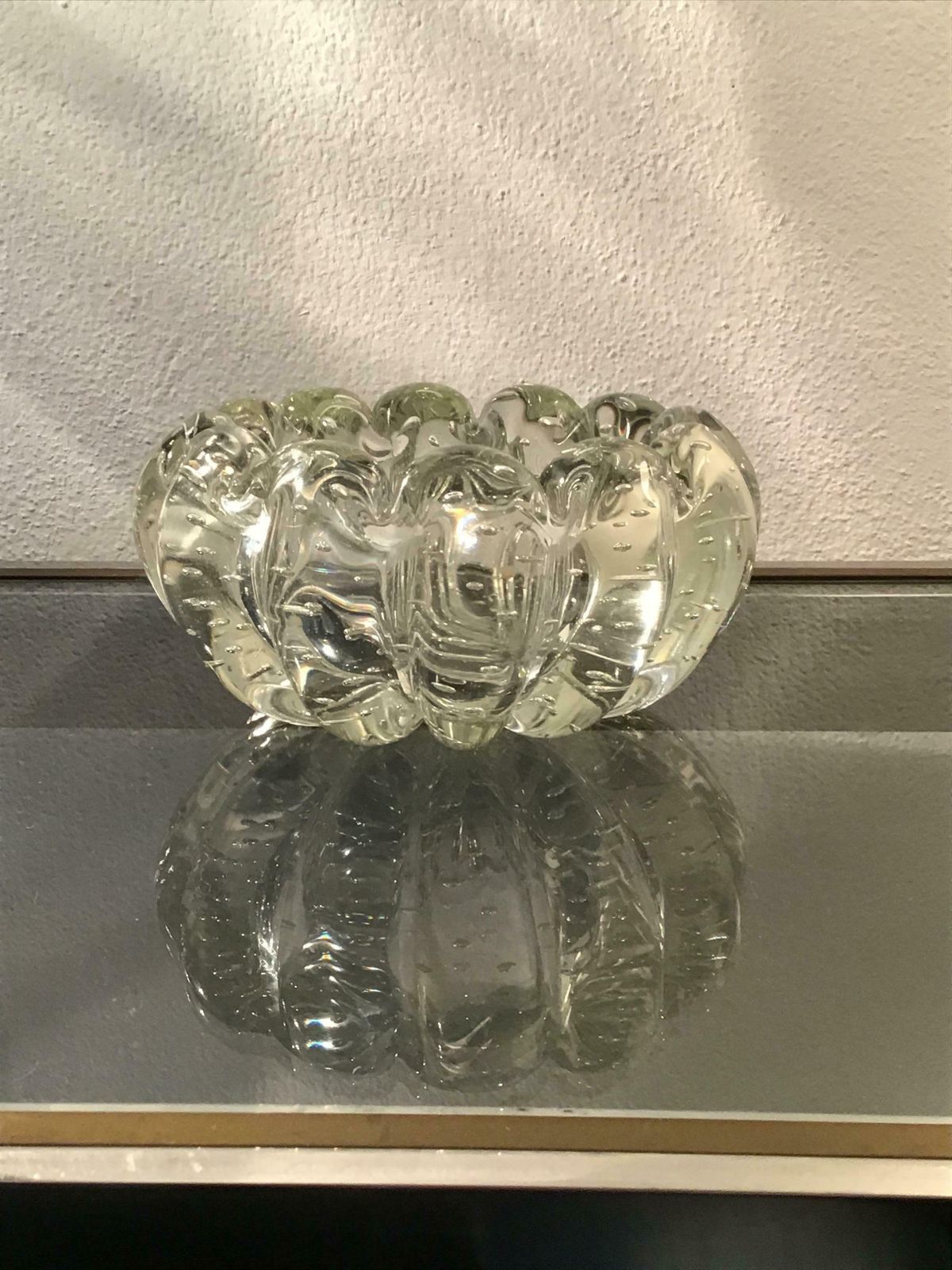 photo vinterior Barovier Et Toso Ashtray/Centerpiece/Pocket Emptier Murano Glass, 1940, Italy