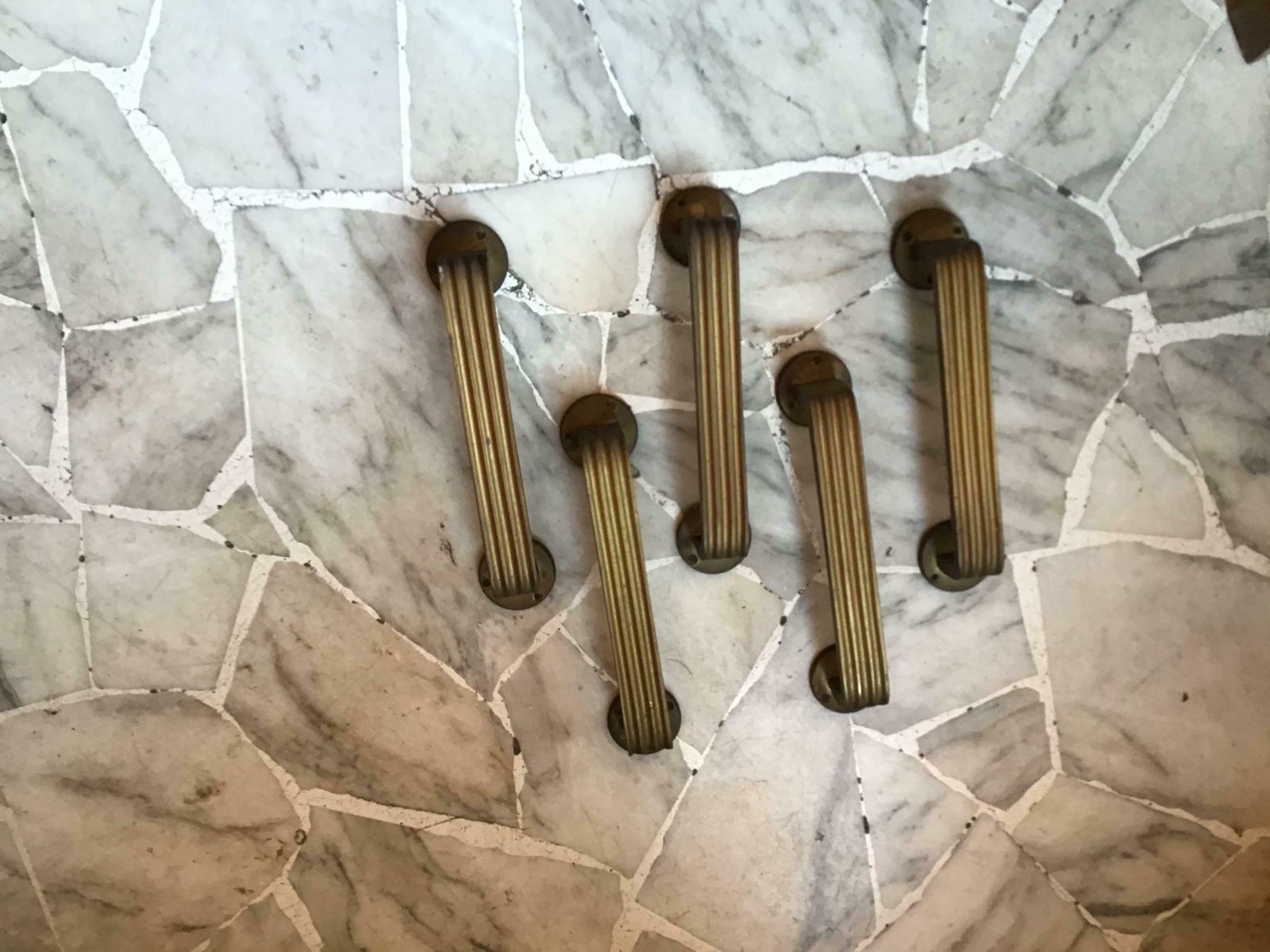Handles N.5 Brass Italy 1950, 1950s photo buy