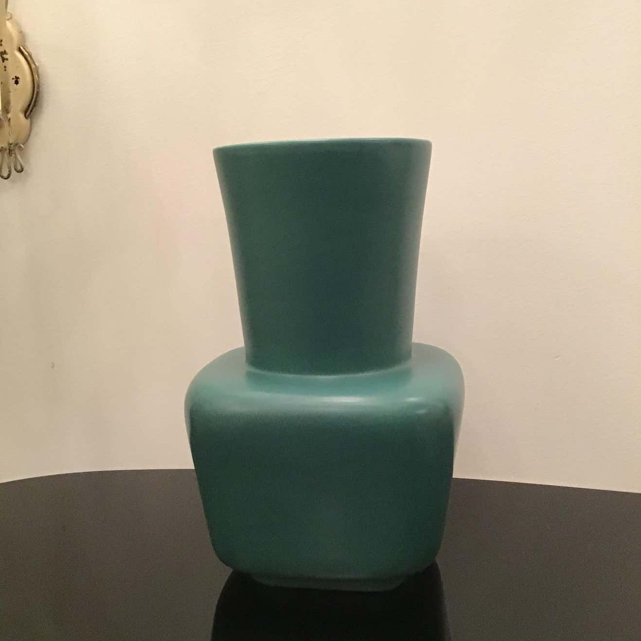 Richard Ginori “Giovanni Gariboldi “ Vase Ceramic 1950 Italy photo Home Decor