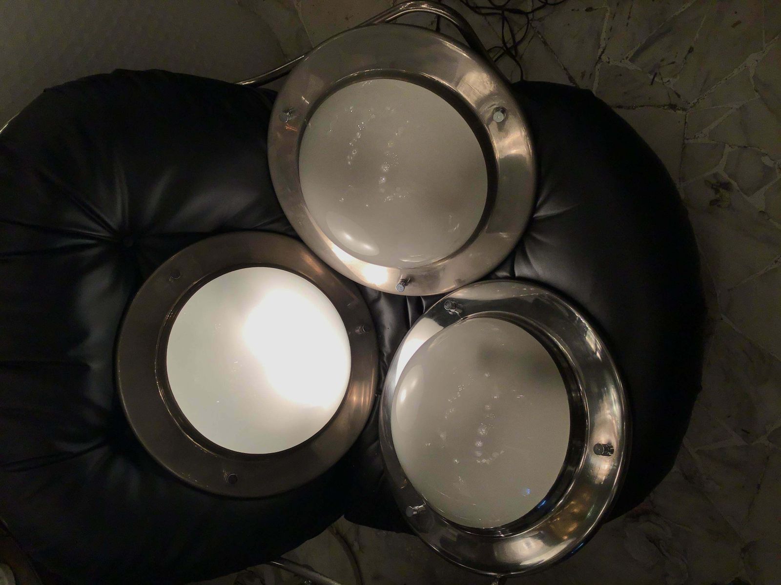 Lighting Azucena Sconces/Ceilling Light Metal Crome Glass 1950 Italy photo