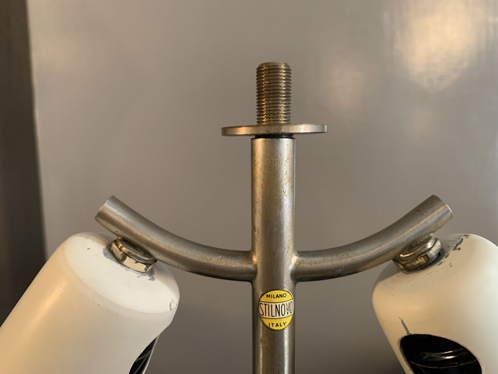 Table Lamp In Aluminum And Glass By Stilnovo, Italy, 1960s photo vinterior