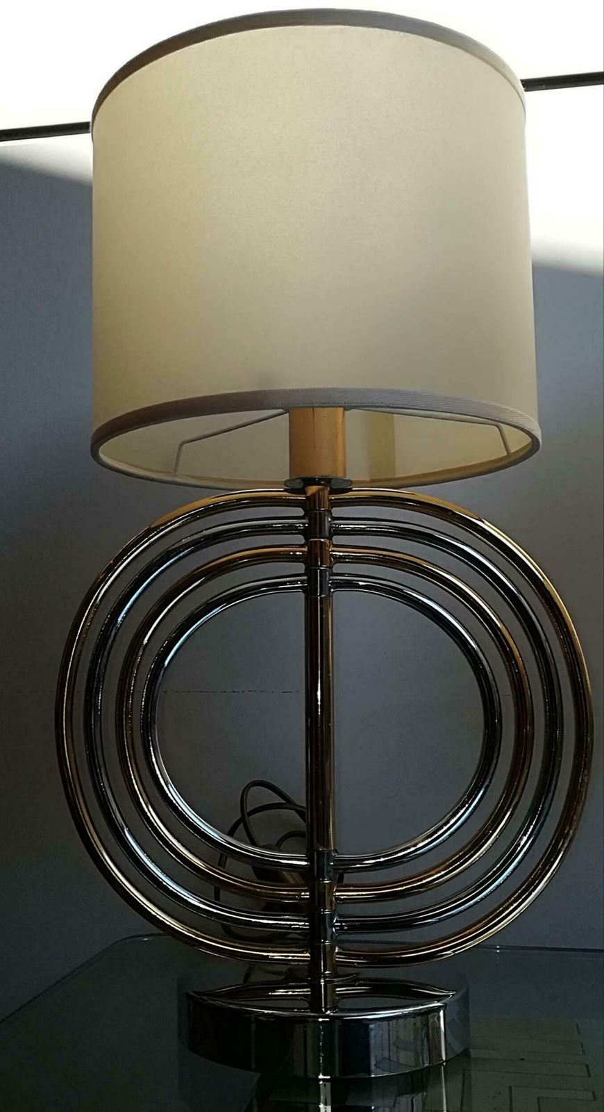 Pair Of Brass And Gold Italian Table Lamps 1960. photo 1808.0