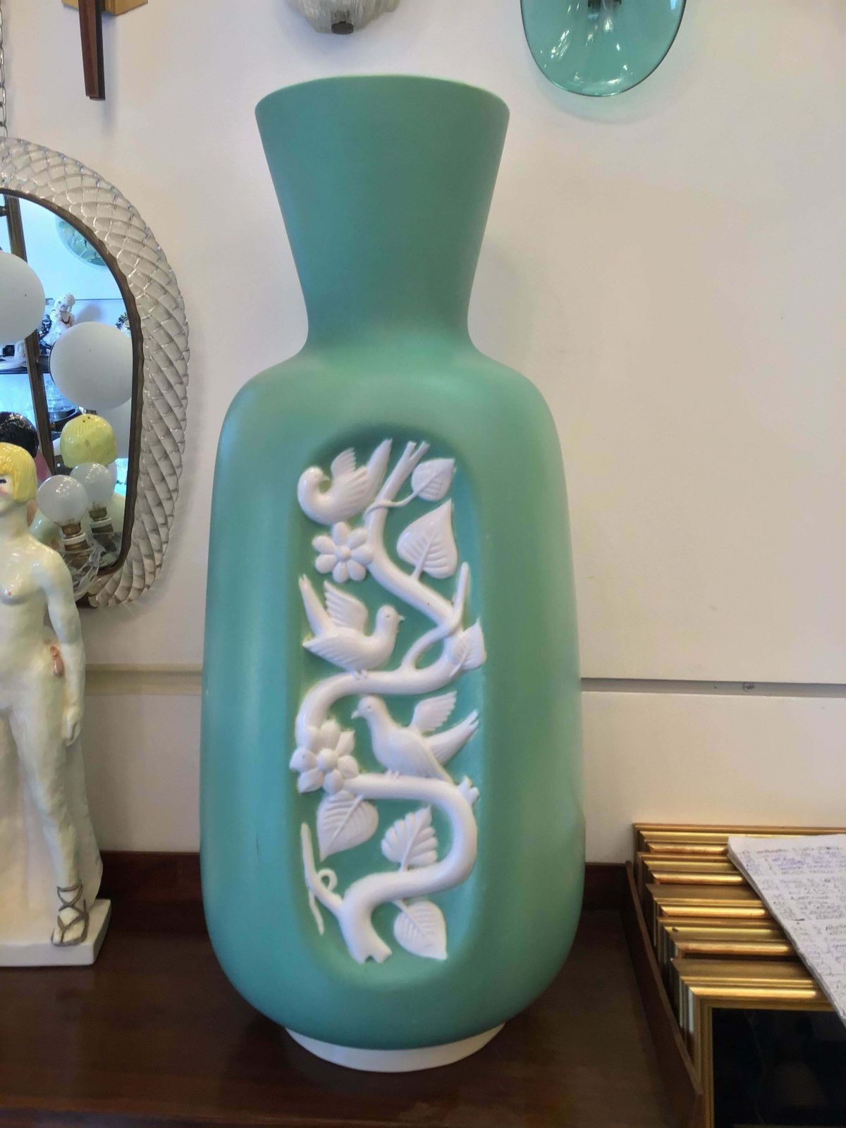 Richard Ginori Giovanni Gariboldi Vase Ceramic 1938 Italy photo vintage