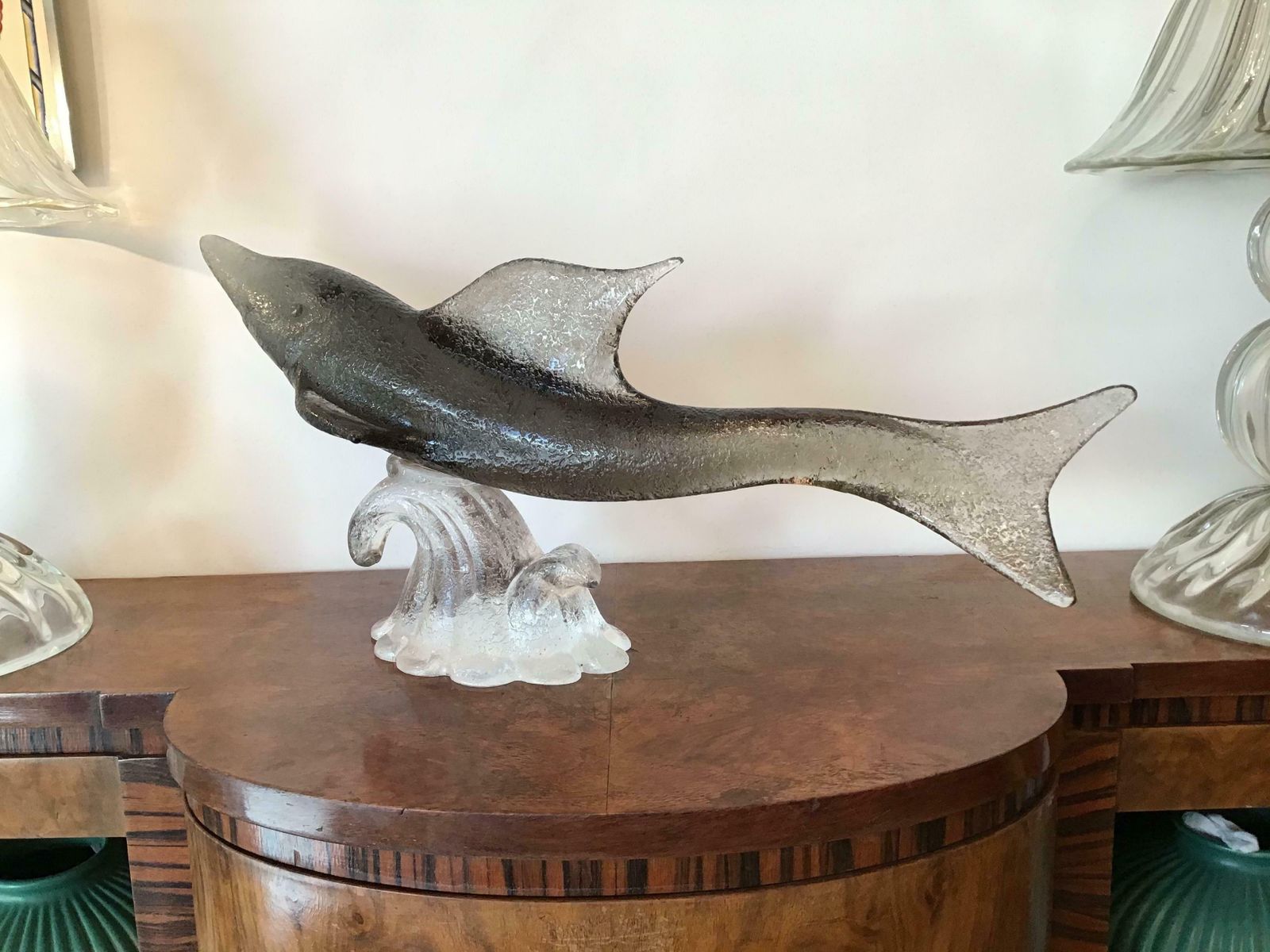 Livio Seguso “Dolphin” Murano Glass, 1955, Italy photo vintage