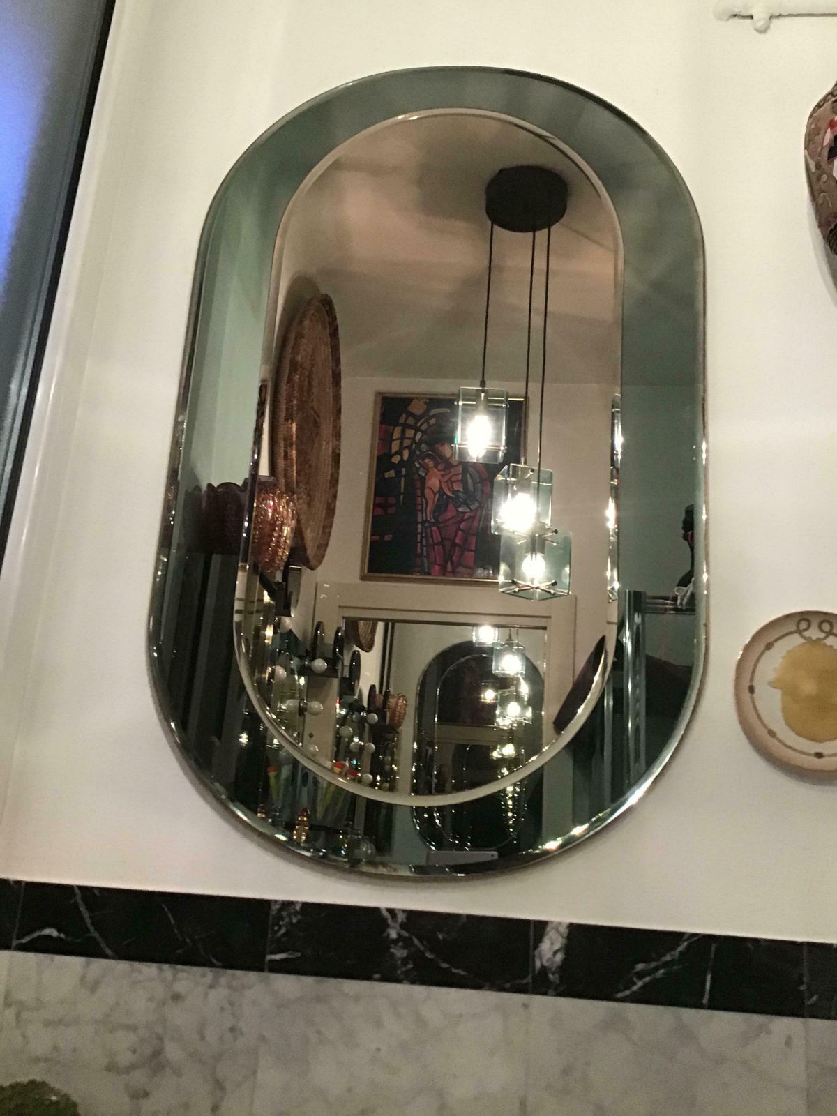 Cristal Arte Mirror Glass Wood, 1955, Italy photo furniture