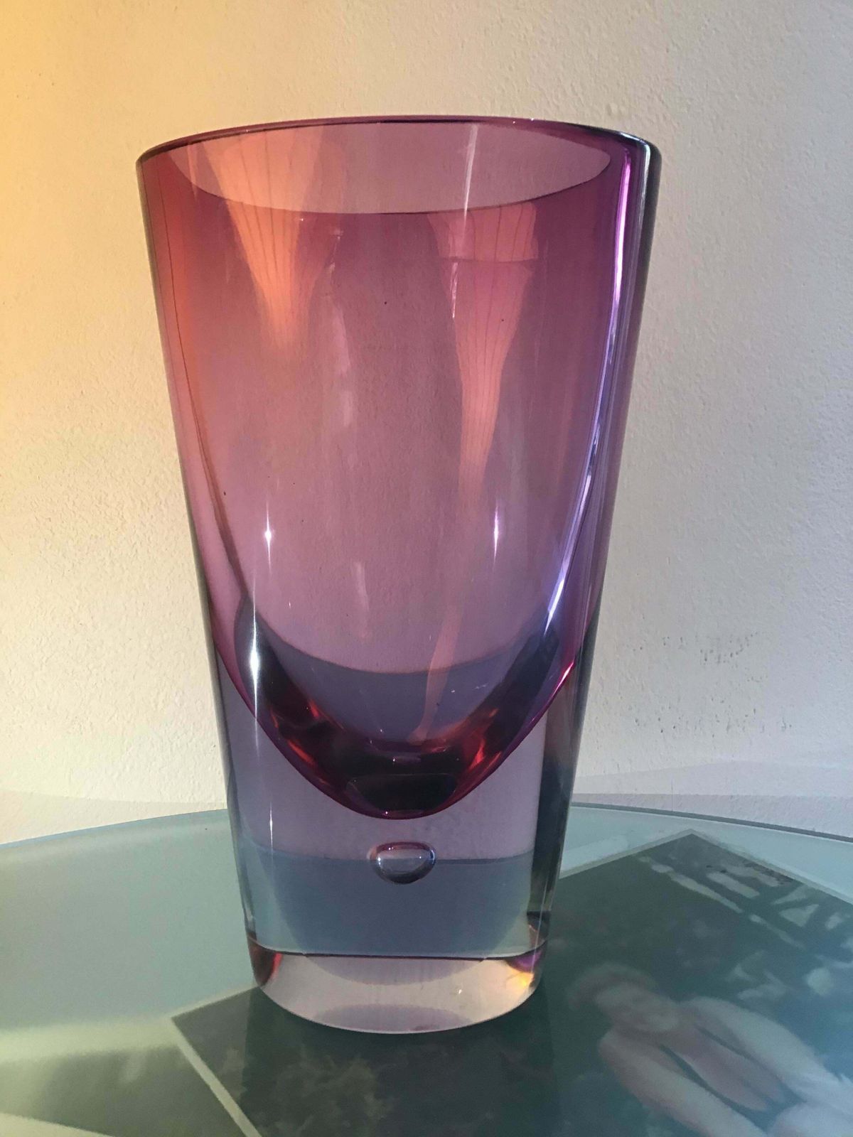 Seguso Flavio Poli Vase Glass 1960 Italy photo for sale