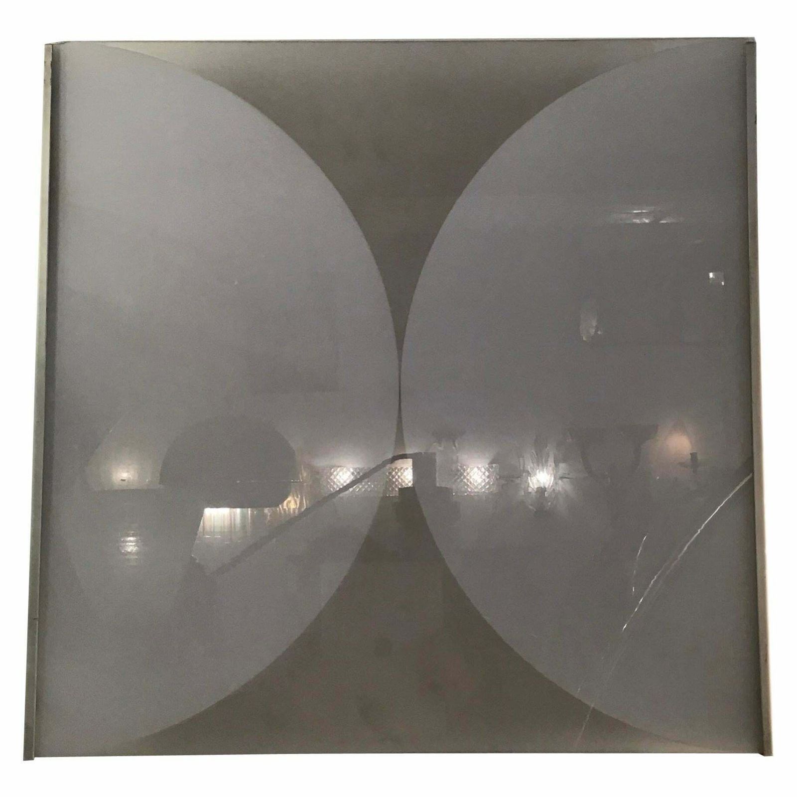 Fontana Arte Bobo Piccoli Sconces Or Ceiling Light Glass Metal, 1970, Italy