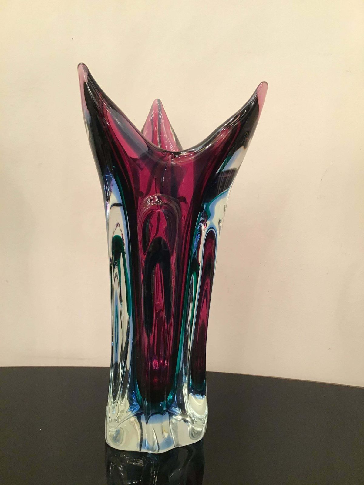 Seguso Flavio Poli Vase Murano Glass 1950 Italy photo furniture