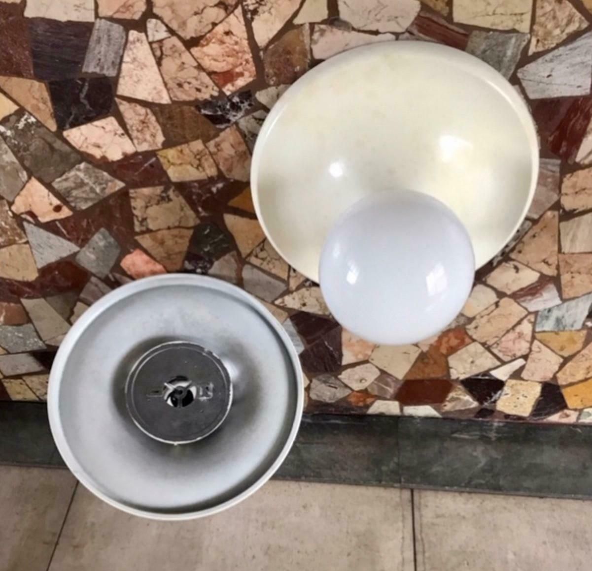 Achille E Pier Giacomo Castiglioni “Light Ball” Ceillings Light Metal Glass 1965 photo for sale