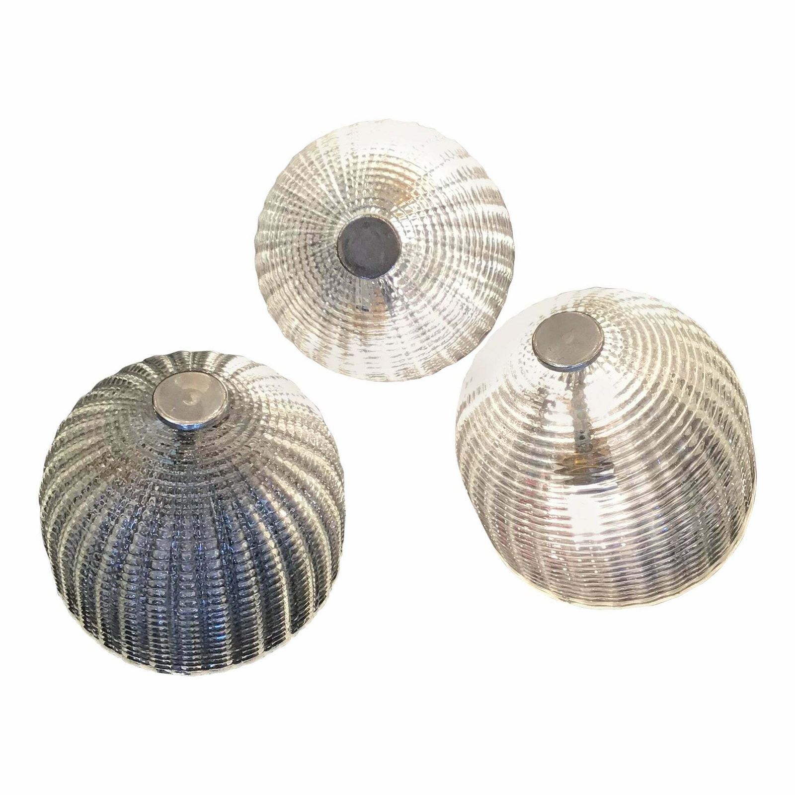 Seguso Sconces Ceilling Light Murano Glass Metal Crome 1950 Italy