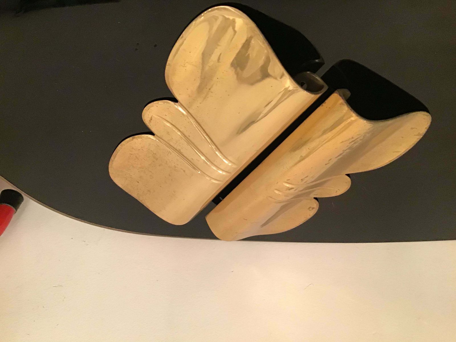 Home Fixtures Osvaldo Borsani Handles Brass, 1950, Italy photo