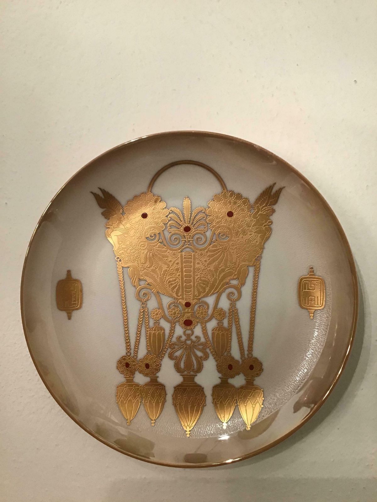 Morbelli Porcelain Wall Plate Gioielli Italici 1987 Italy photo buy
