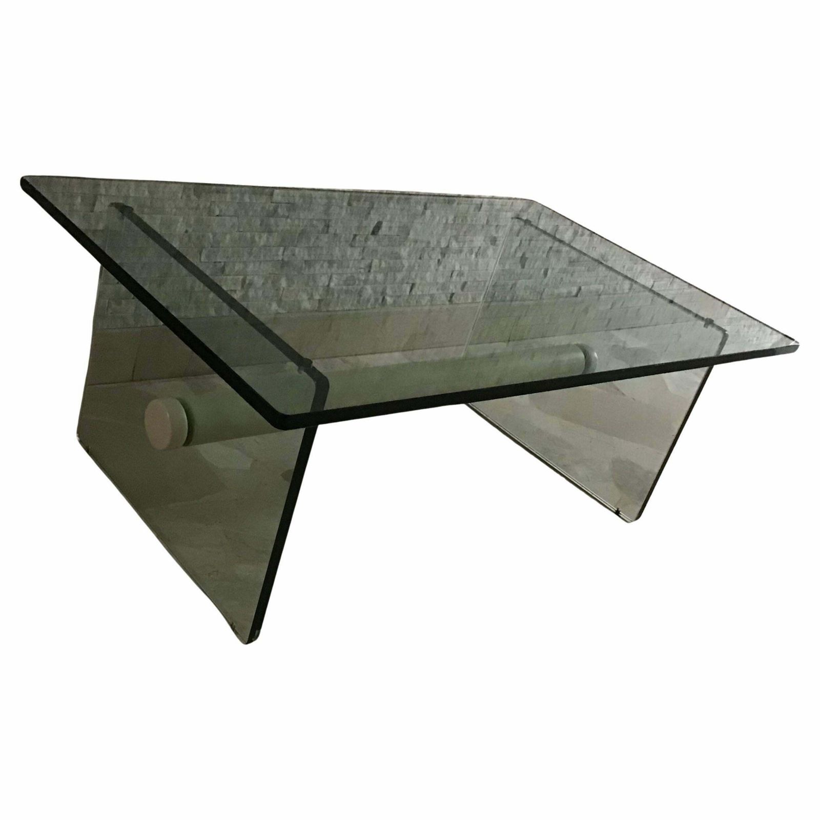 Fontana Arte Coffee Table Glass Metal 1969 Italy